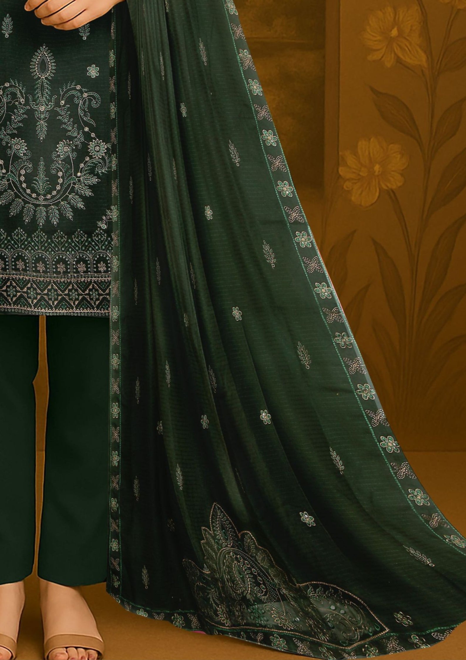 Shabnam - Unstitched 3-Piece Exclusive Dhanak