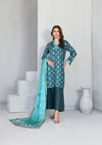 AFSANA - Unstitched Digital Printed Twill