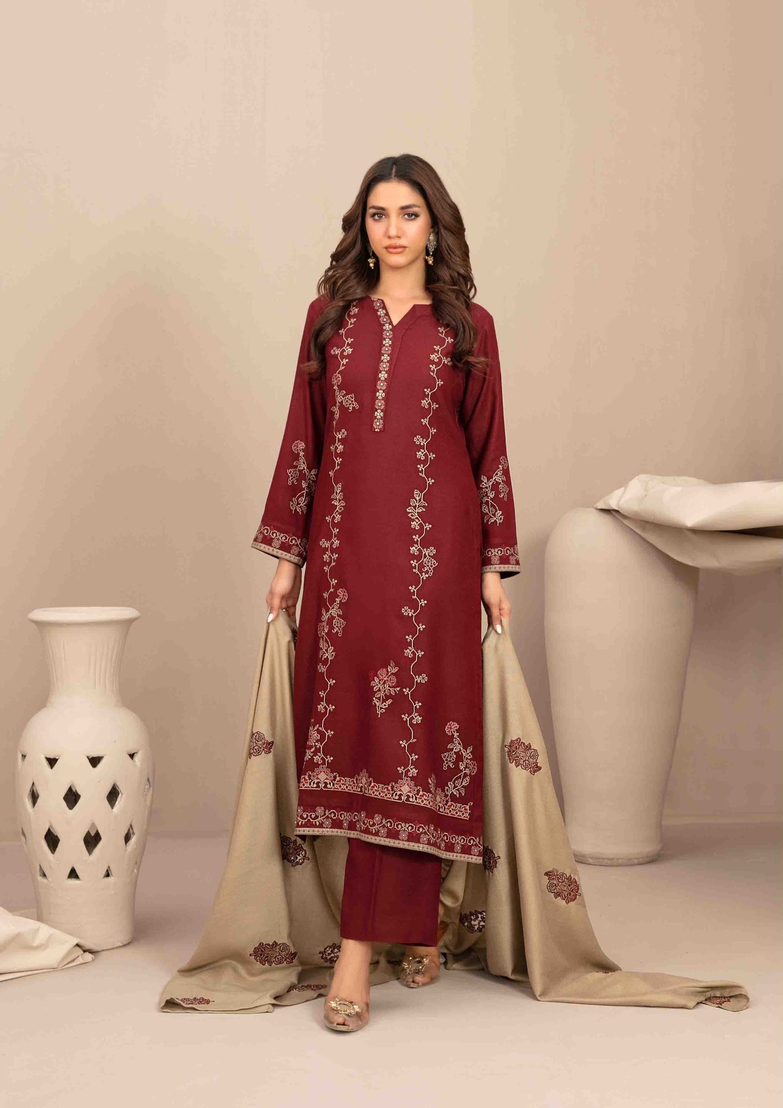 INAYA - Semi Stitched Embroidered