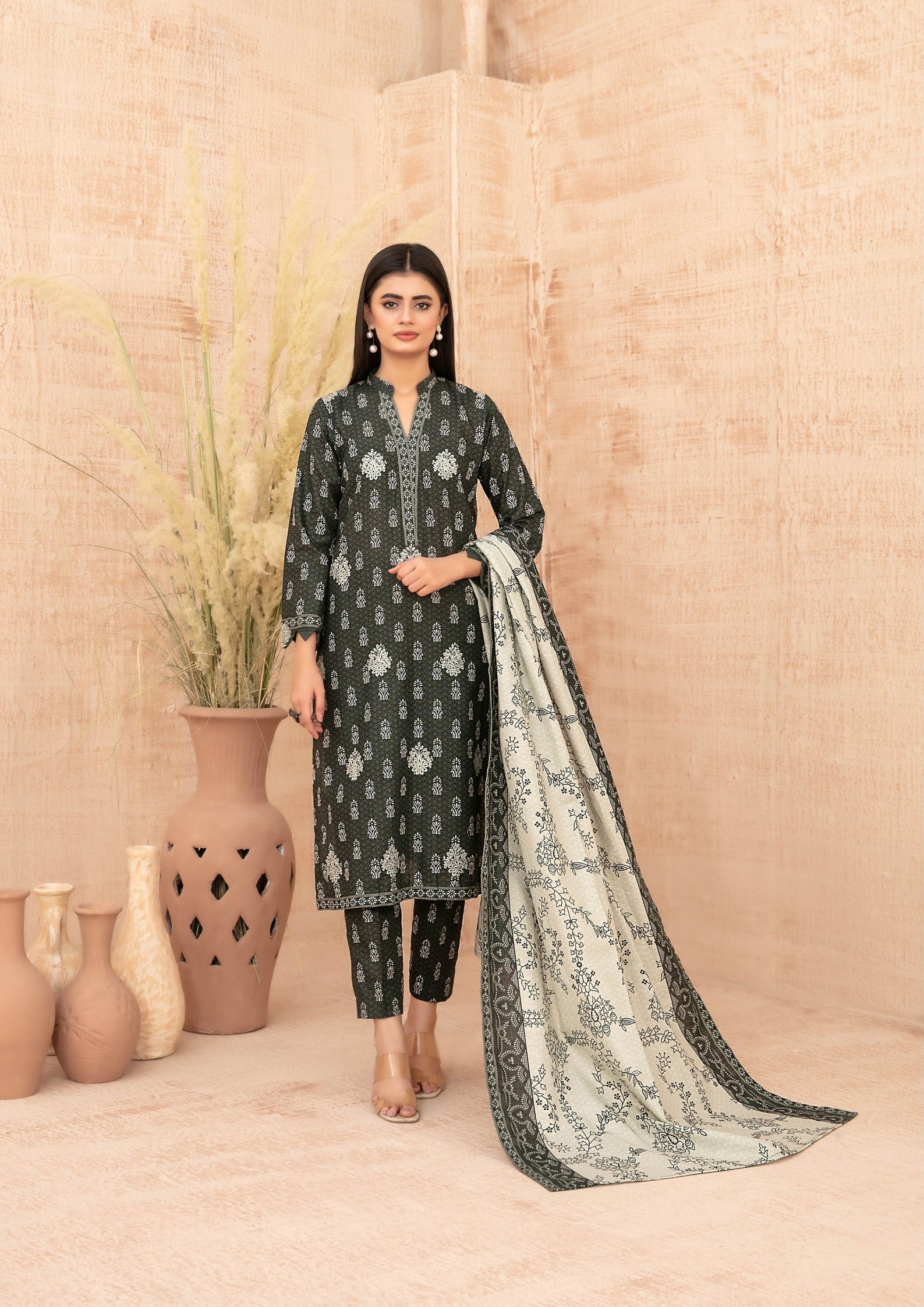 ZIMAL - Unstitched Embroidered Khaddar