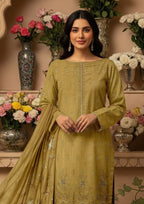 BELLA - Unstitched Embroidered Chamki Dhanak