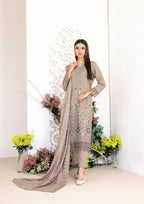 AYZEL - Unstitched  Embroidered Karrandi