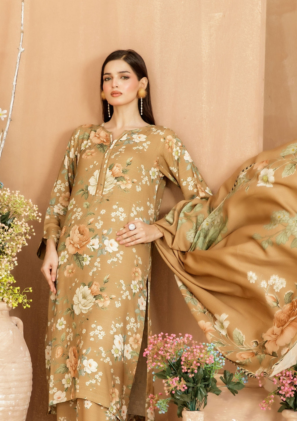 AFSANA - Unstitched Digital Printed
