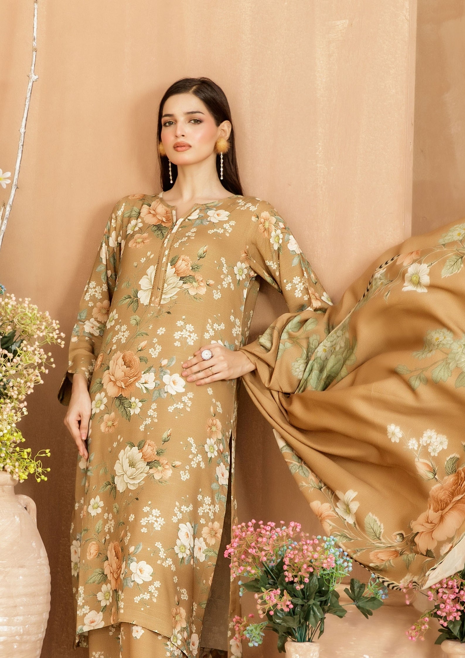 AFSANA - Unstitched Digital Printed