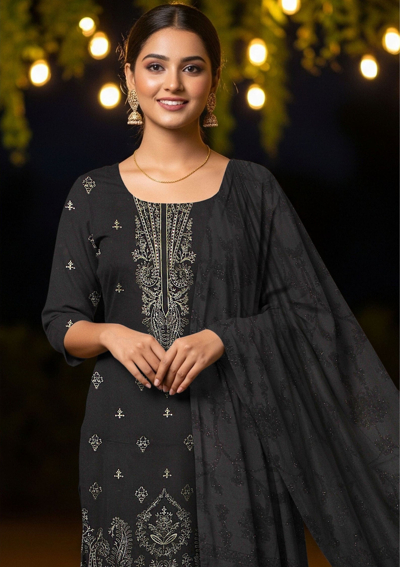 TABASSUM - Embroidered Dhanak