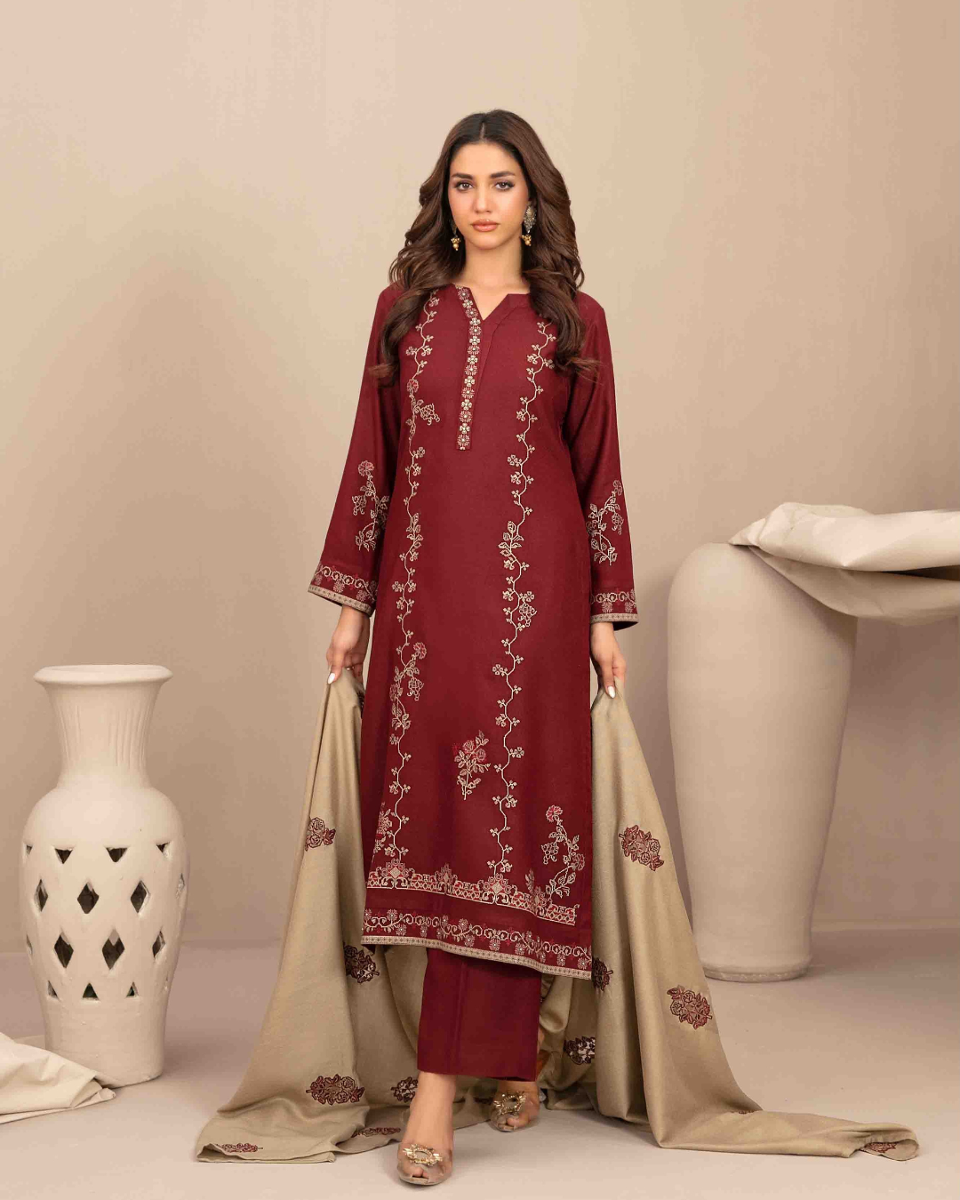 INAYA - Semi Stitched Embroidered