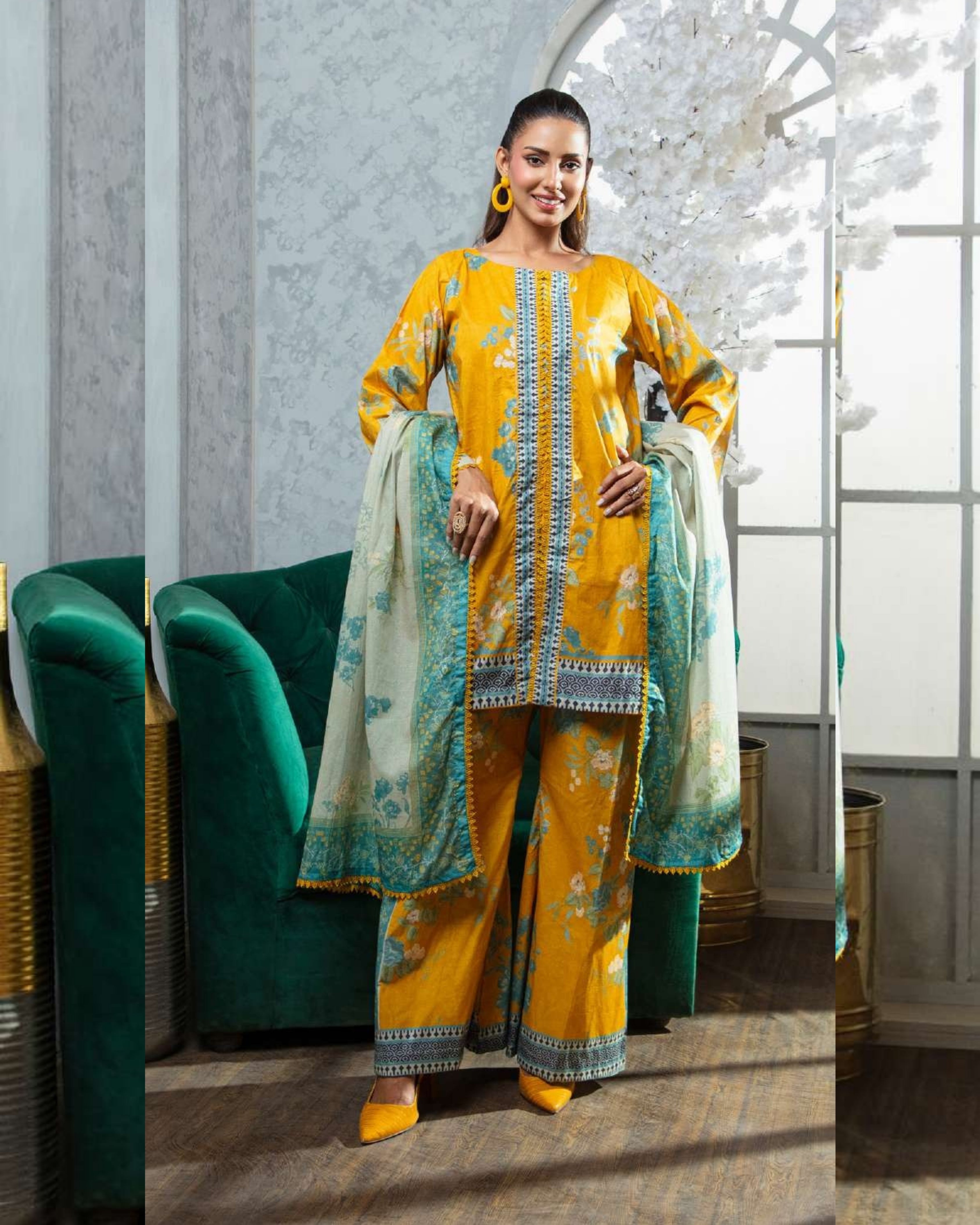 GULZAR - Stitched Lawn by Moncheri