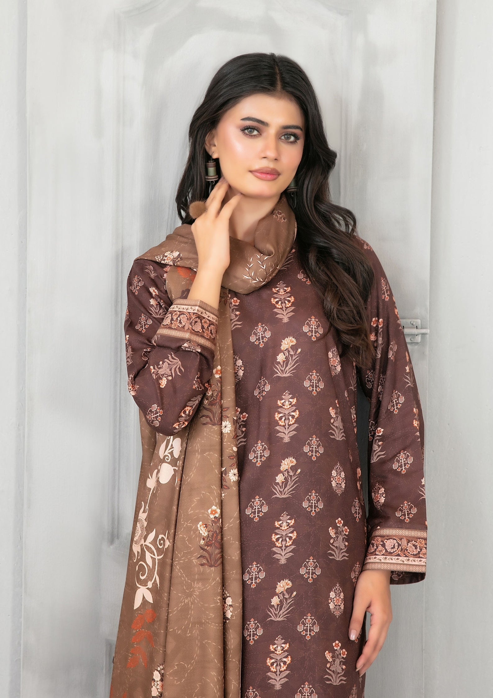 AFSANA - Unstitched Digital Printed Twill