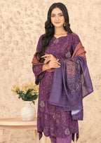 ANCHAL - Unstitched Embroidered Digital Printed Staple