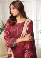CHANDNI RAAT - Unstitched 3-Piece Bana Dora Digital Lawn