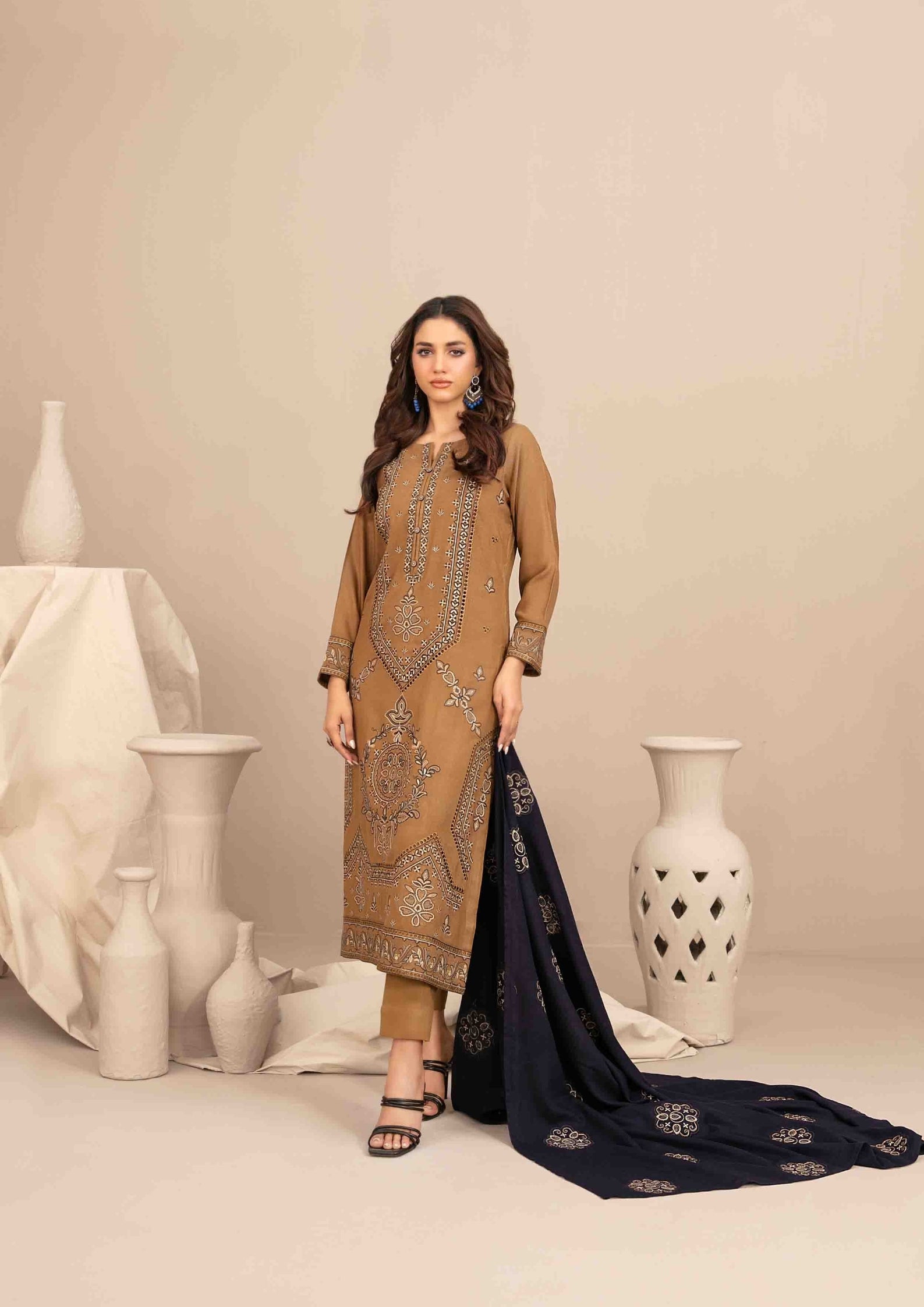 INAYA - Semi Stitched Embroidered