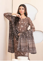 ZEENAT - Unstitched 3-PCS Digital Printed Staple