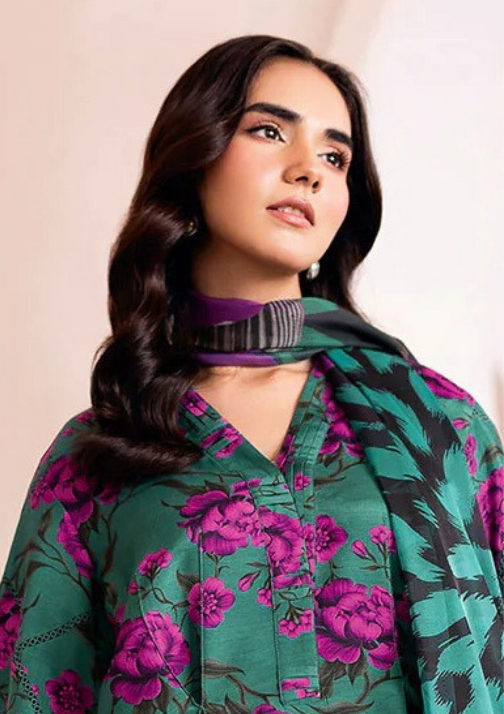 NAQSH-E-NAAZ - Unstitched 3-Piece Digital Bana Dora Lawn