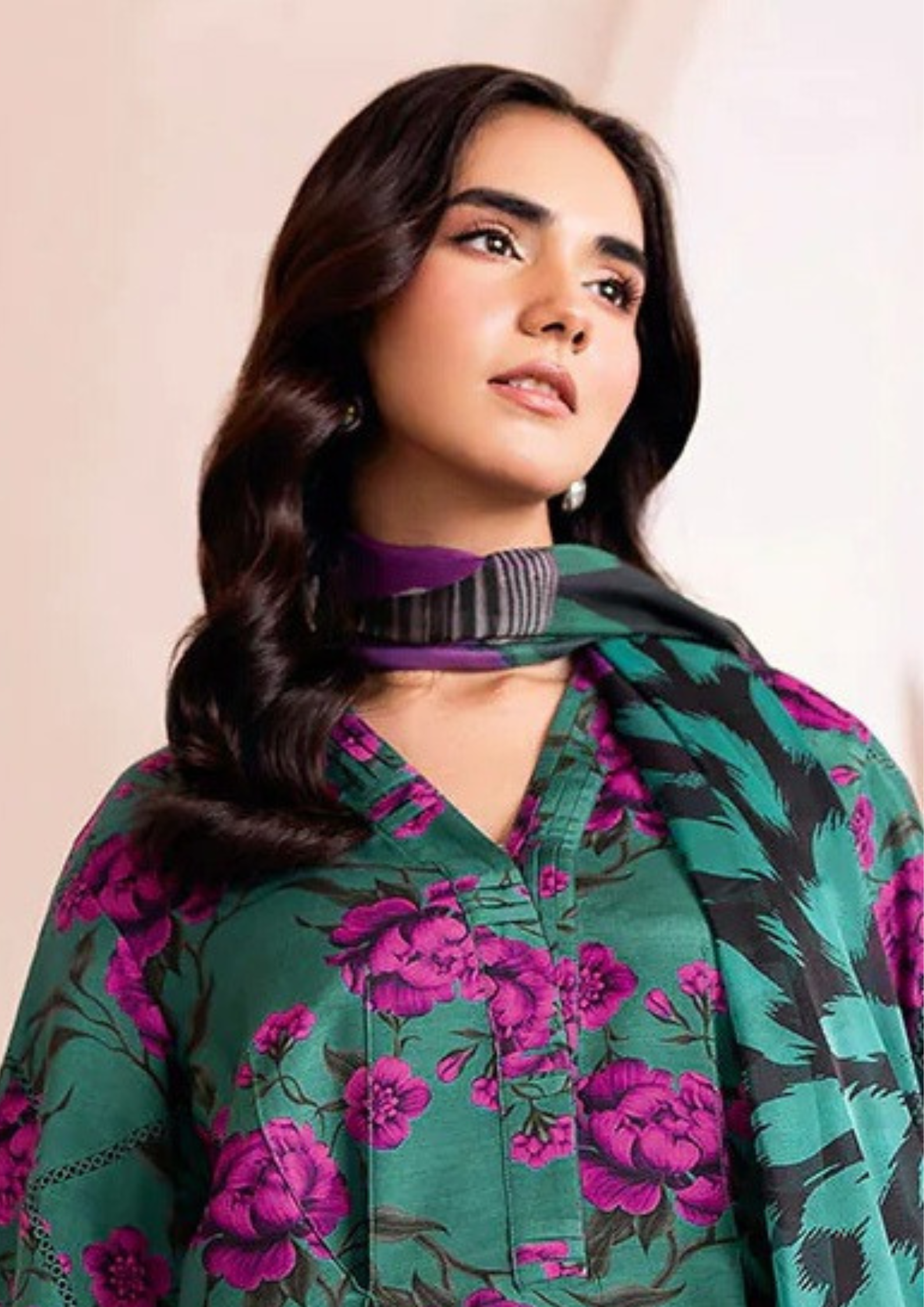 NAQSH-E-NAAZ - Unstitched 3-Piece Digital Bana Dora Lawn