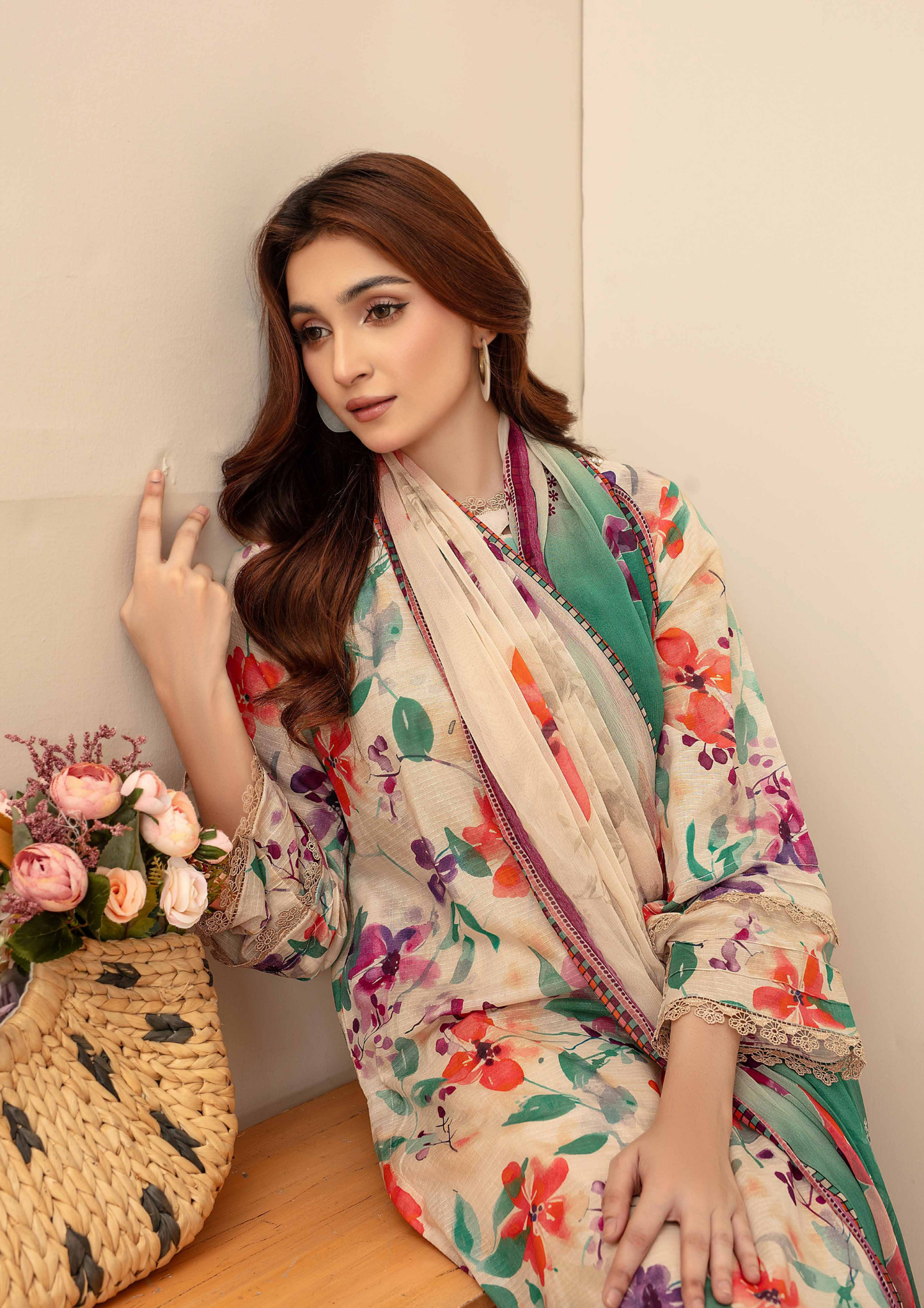 AQAS - Unstitched 3-Piece Digital Printed
