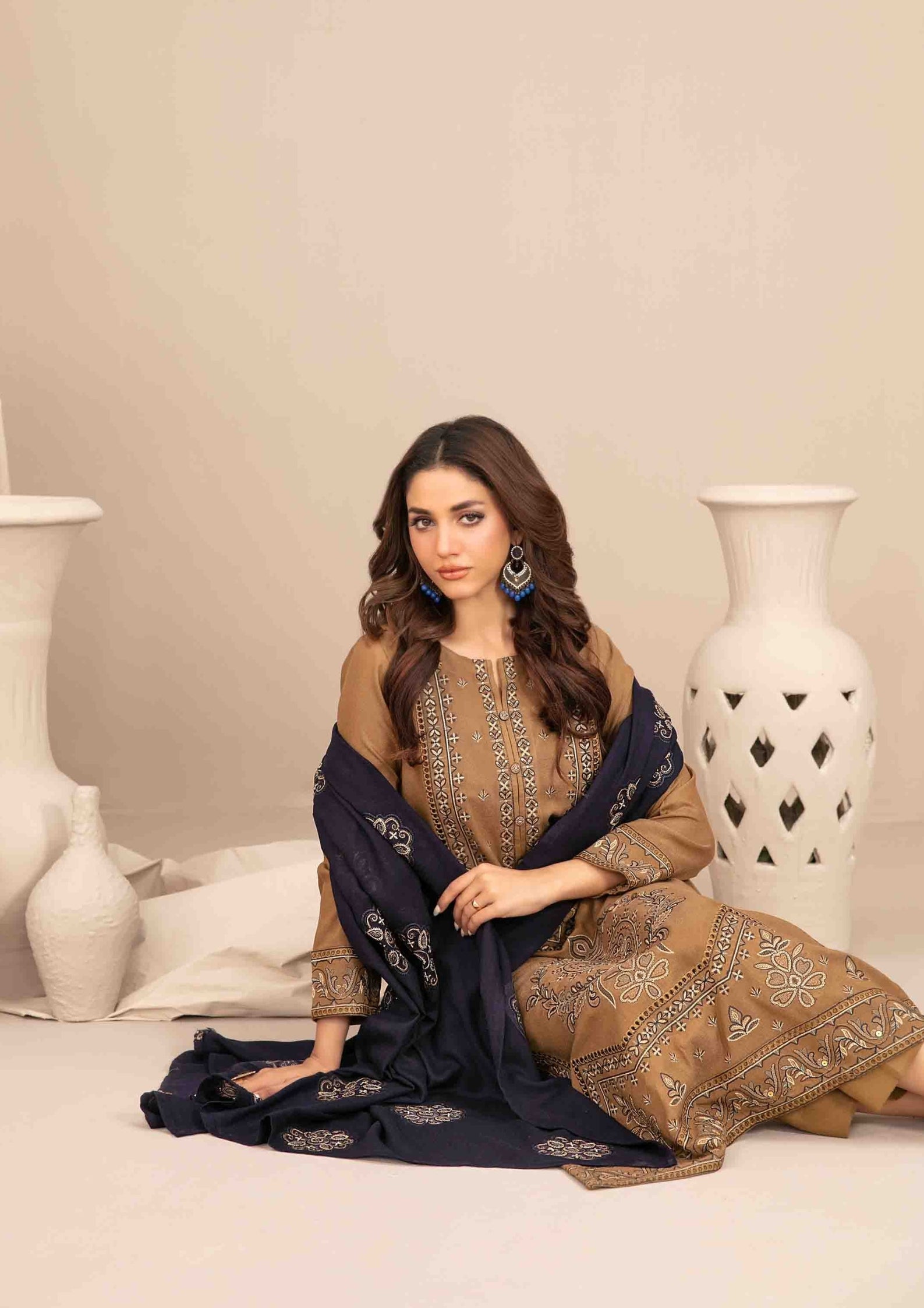 INAYA - Semi Stitched Embroidered