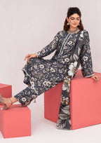 Meena - Unstitched 3-Piece Digital Linen