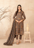 ZIMAL - Unstitched Embroidered Khaddar