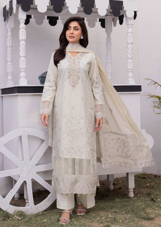 RIM JHIM - Luxury Embroidered Lawn