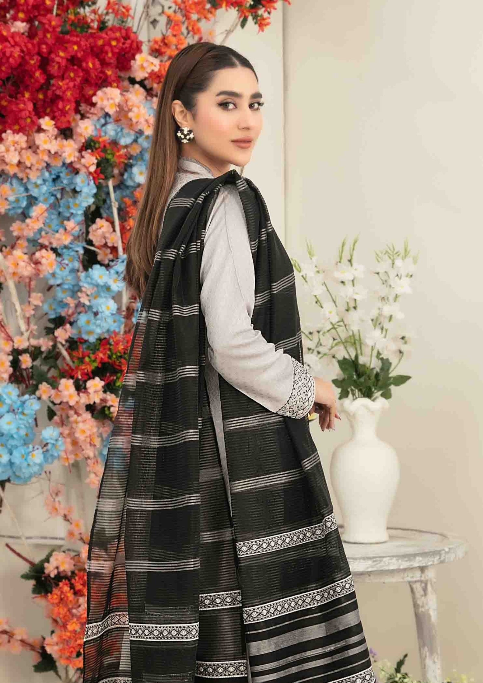 ZAFRAH - Semi Stitched Embroidered Viscose