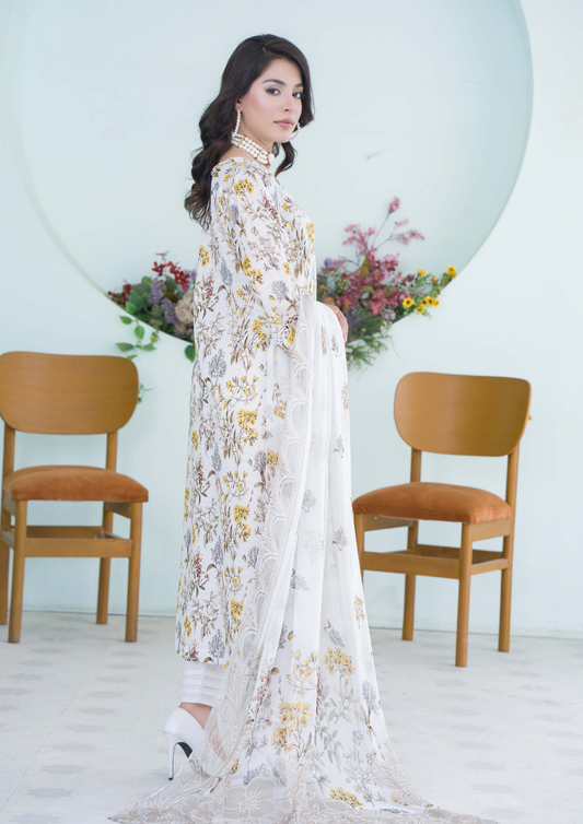 PEHNAWAA - Unstitched 3-Piece Digital Printed Lawn