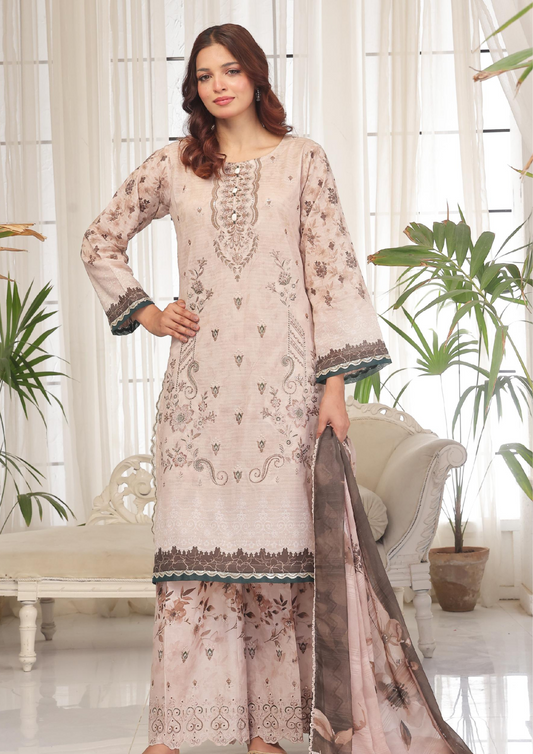 CHANDNI RAAT - Unstitched 3-Piece Bana Dora Digital Lawn