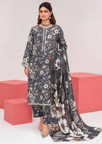 Meena - Unstitched 3-Piece Digital Linen