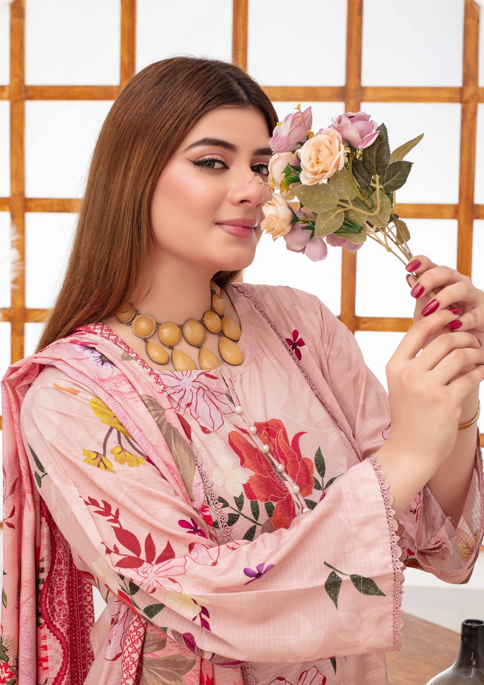 SHAFAQ - Unstitched 3-PCS Bana Dora Linen
