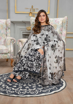 AROOHI - Unstitched 3-Piece Printed Lawn