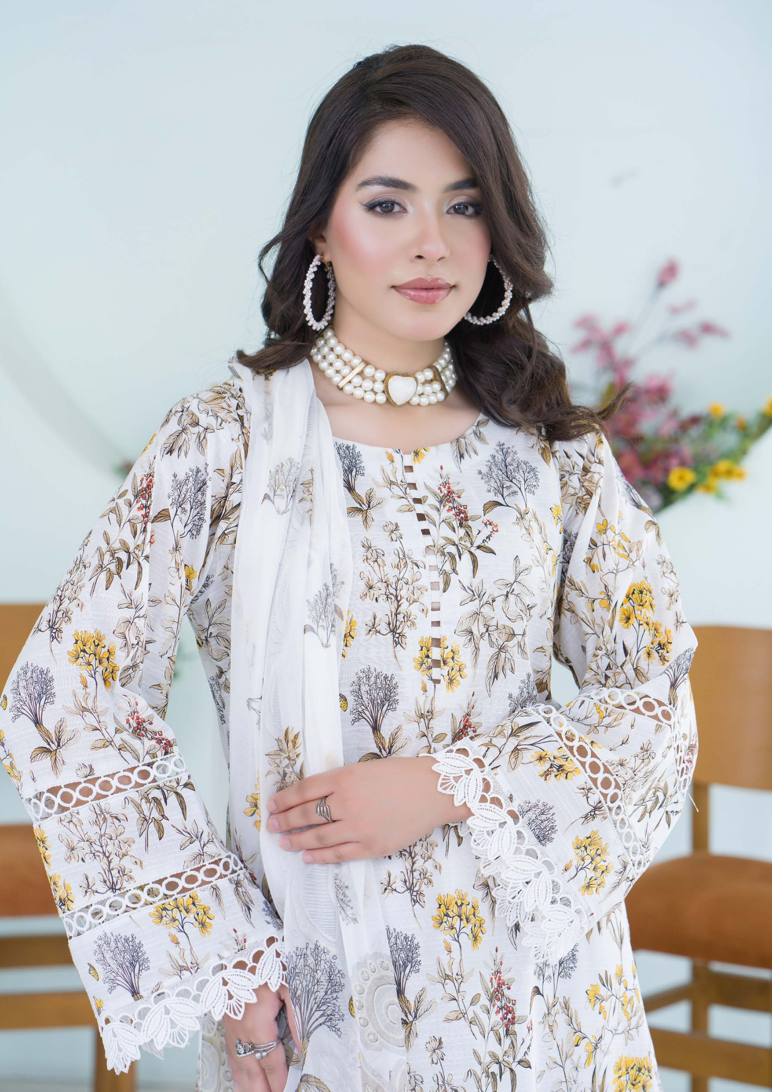 PEHNAWAA - Unstitched 3-Piece Digital Printed Lawn