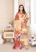 KAJAL - Unstitched 3-Piece Digital Lawn