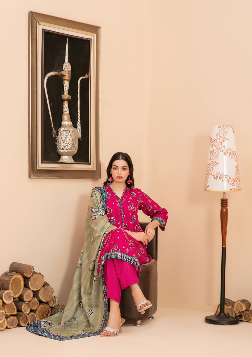 ZARQA - 3-PCS Unstitched Khaddar