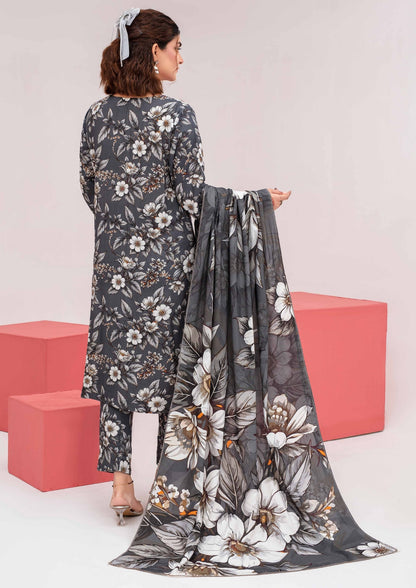 Meena - Unstitched 3-Piece Digital Linen