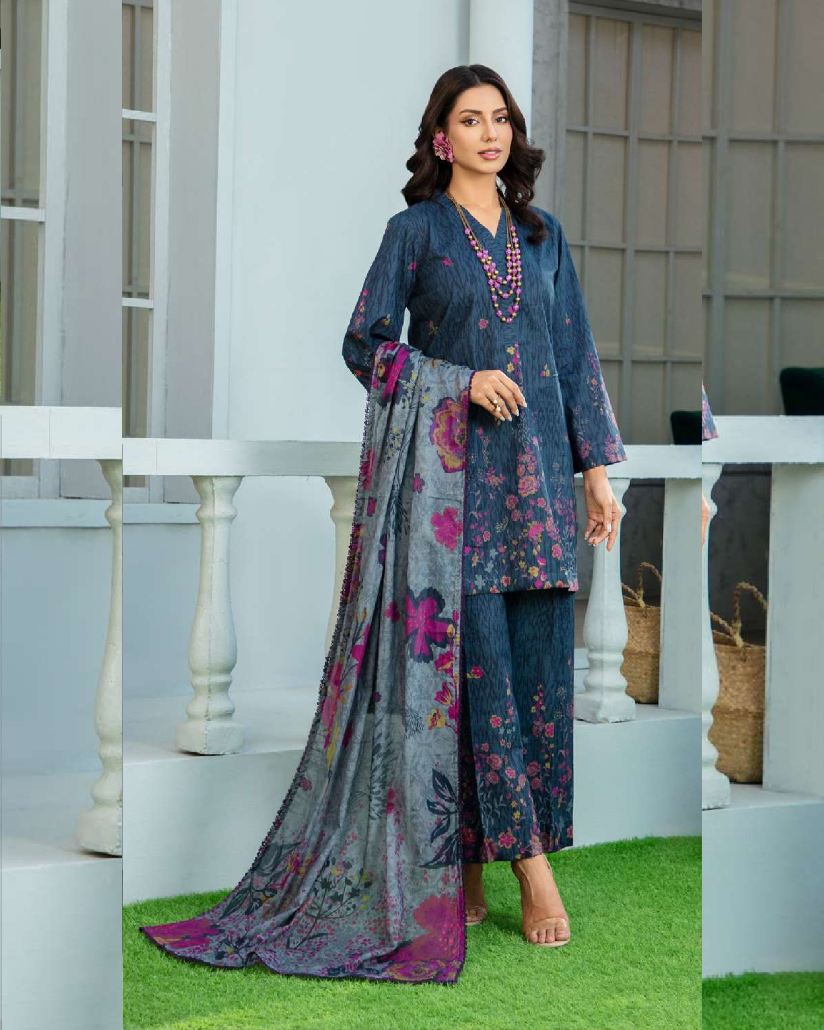 MOOMAL - Unstitched 3PCS Lawn
