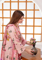SHAFAQ - Unstitched 3-PCS Bana Dora Linen