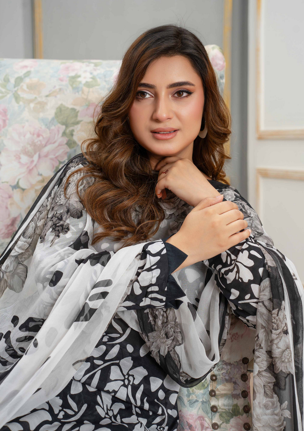 AROOHI - Unstitched 3-Piece Printed Lawn