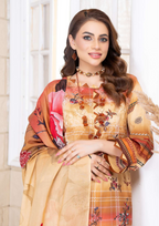 KAJAL - Unstitched 3-Piece Digital Lawn