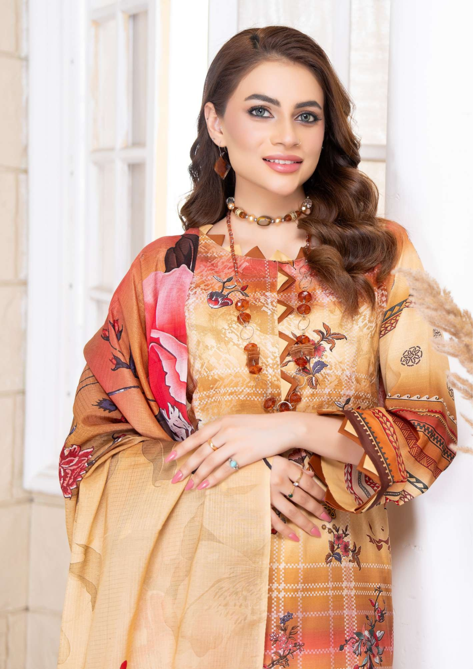 KAJAL - Unstitched 3-Piece Digital Lawn