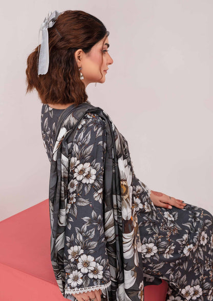 Meena - Unstitched 3-Piece Digital Linen