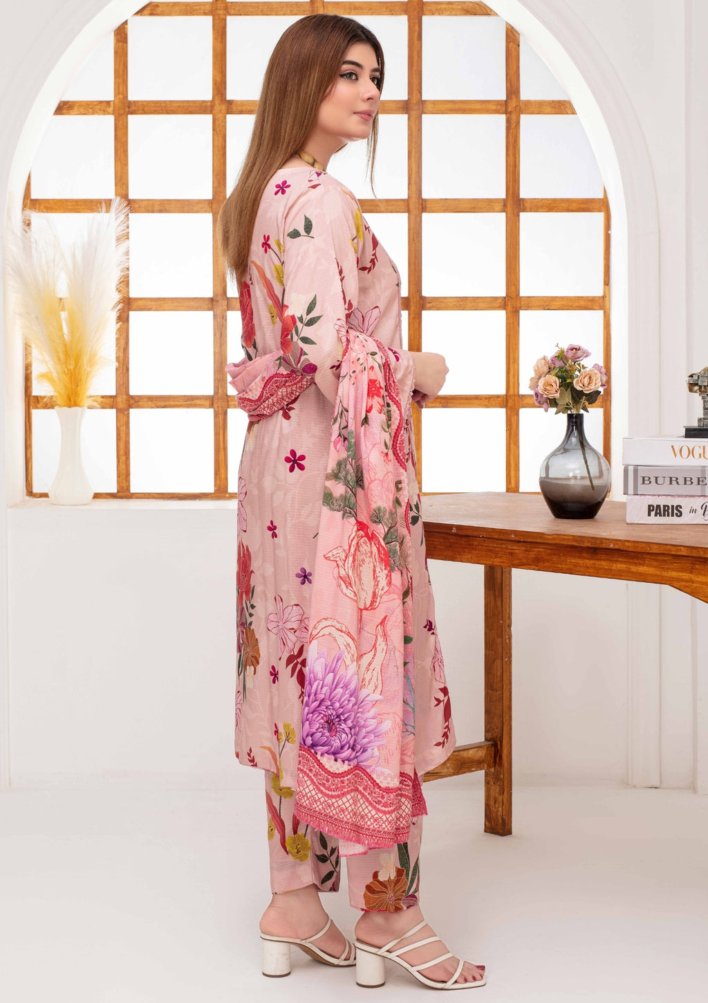 SHAFAQ - Unstitched 3-PCS Bana Dora Linen