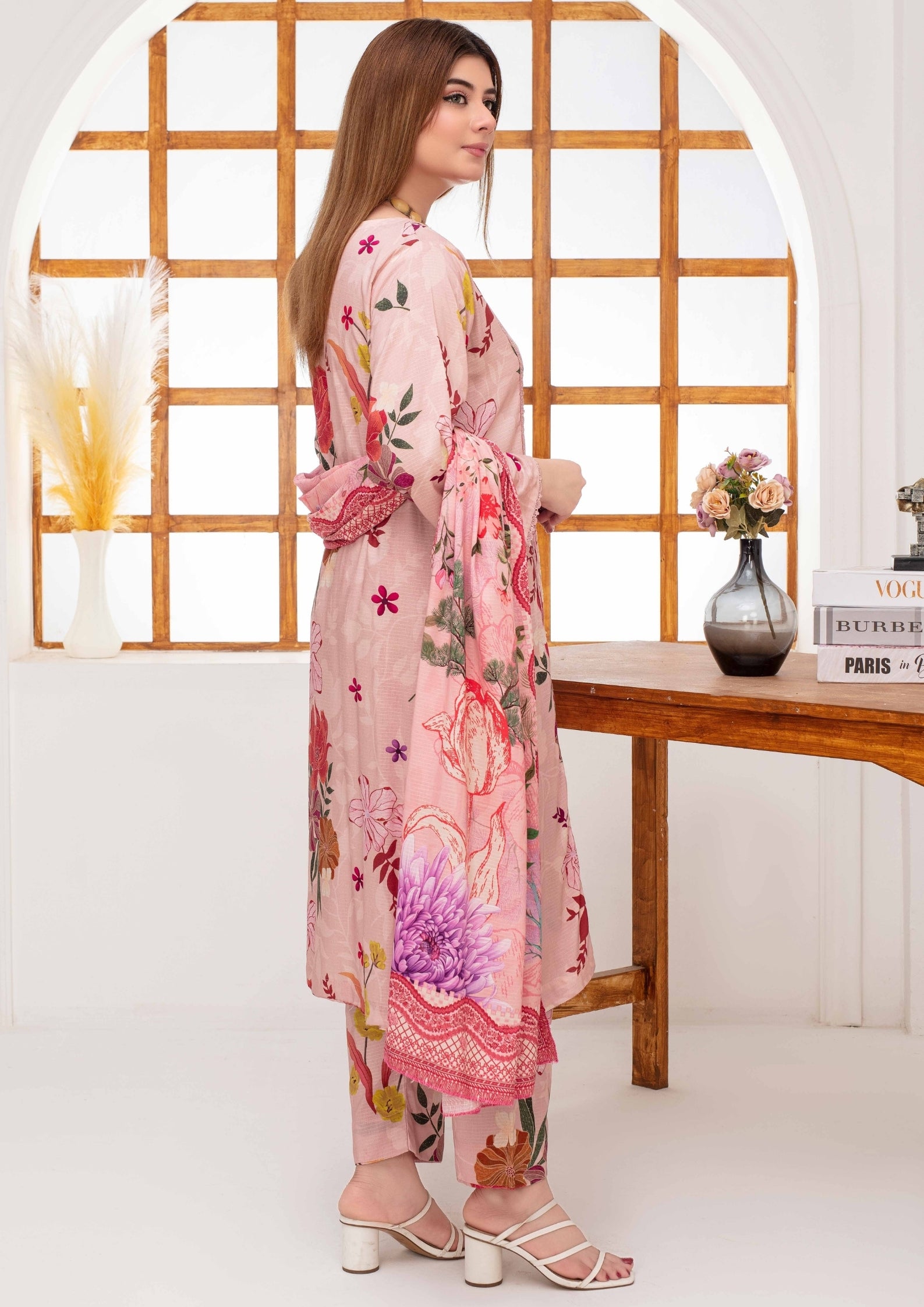 SHAFAQ - Unstitched 3-PCS Bana Dora Linen