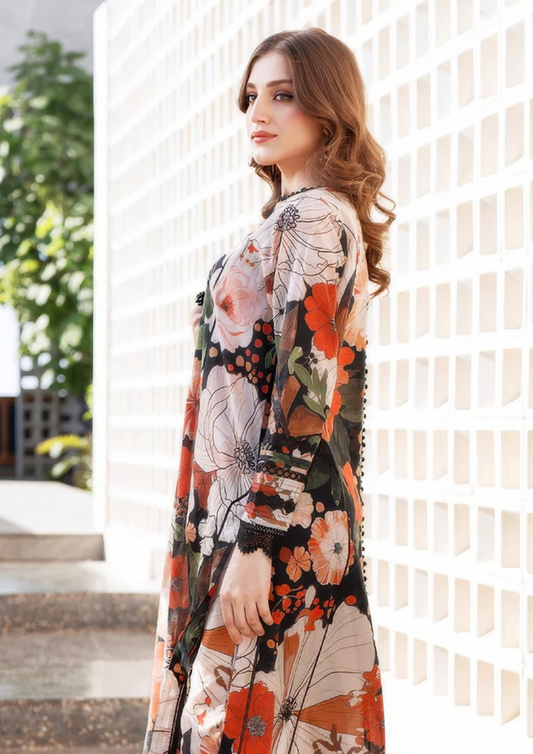 PARIZAAD - Unstitched 3-Piece Digital Print Lawn