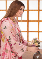 SHAFAQ - Unstitched 3-PCS Bana Dora Linen