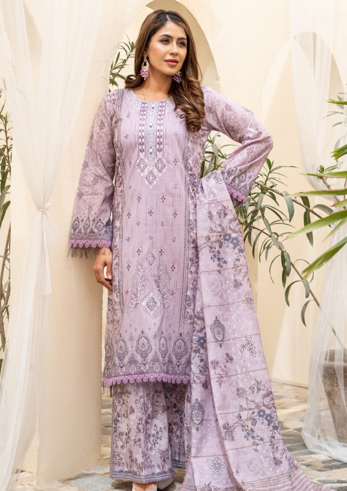 SAJAL - Unstitched 3-Piece Digital Lawn