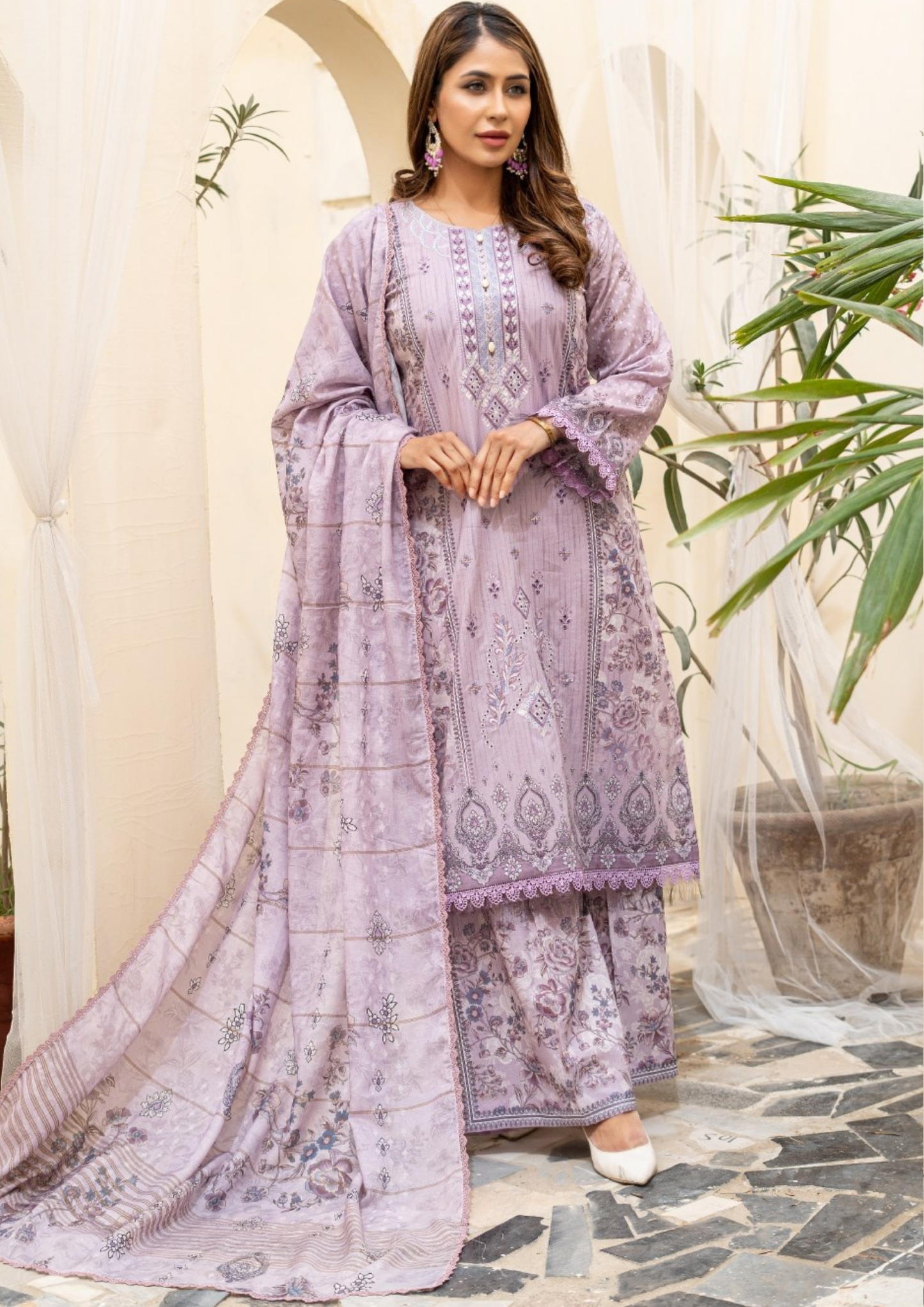 SAJAL - Unstitched 3-Piece Digital Lawn