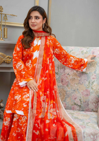 AROOHI - Unstitched 3-Piece Printed Lawn