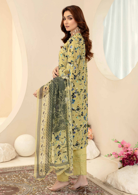 AQAS - Unstitched 3-Piece Digital Printed