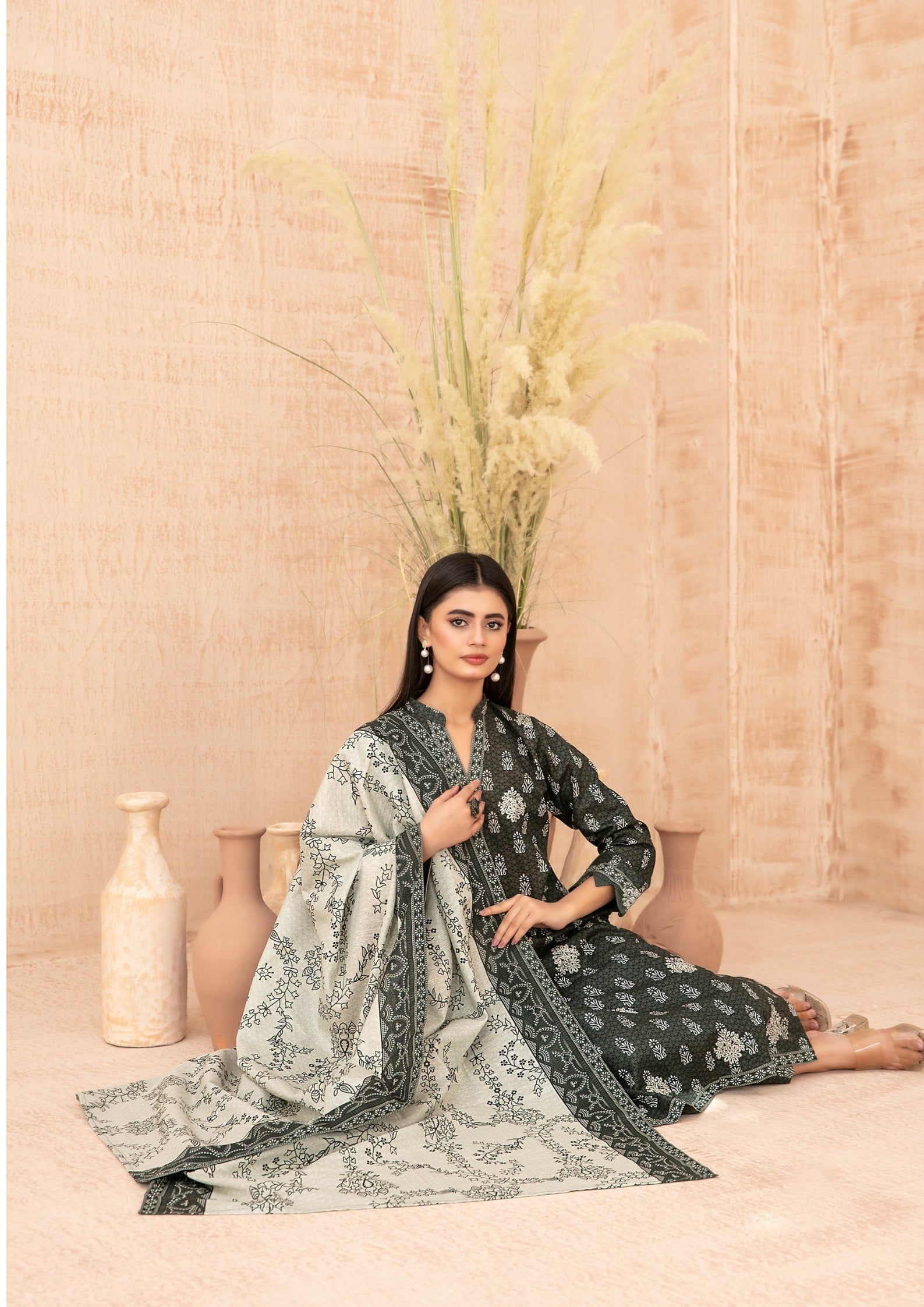 ZIMAL - Unstitched Embroidered Khaddar