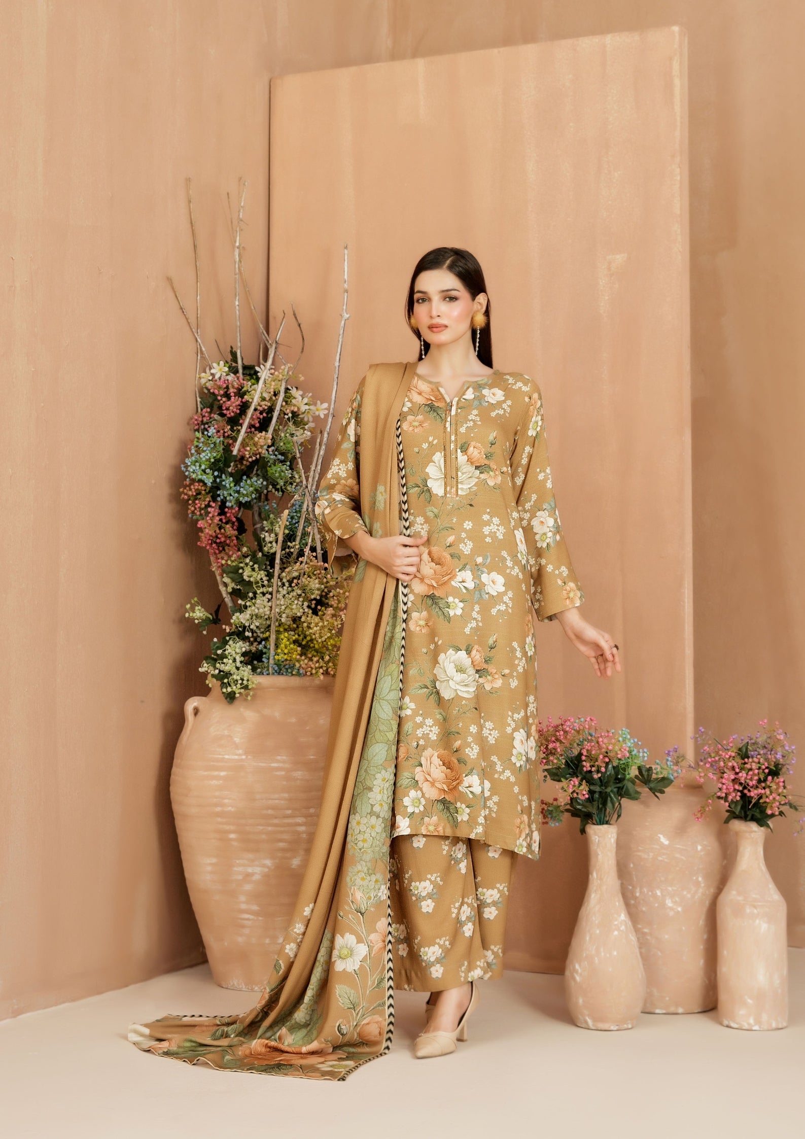 AFSANA - Unstitched Digital Printed