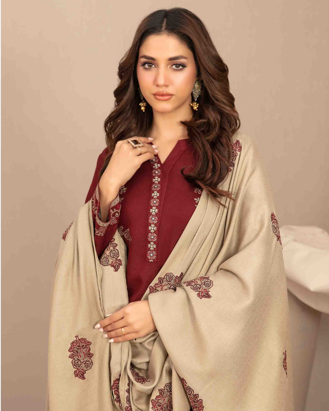 INAYA - Semi Stitched Embroidered